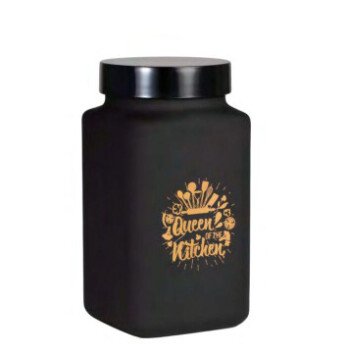 2 lt Desenli Kare Saklama Kavanozu