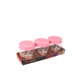 3 x 425 cc Decorated Jar Set