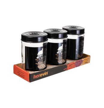 3 x 660 cc Desenli Kavanoz Seti