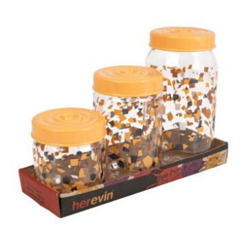 425-660-1000 cc Desenli Kavanoz Seti