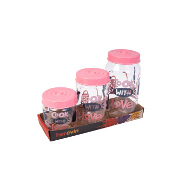 425-660-1000 cc Decorated Jar Set