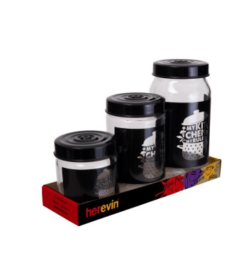 Desenli Kavanoz Seti