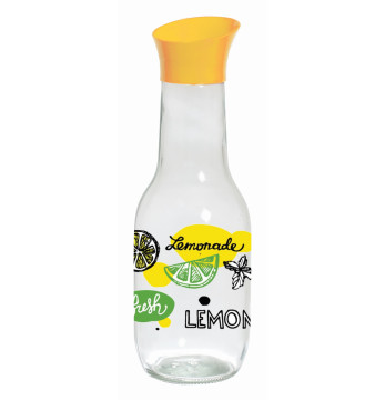 1 lt Desenli Su Şişesi-Lemonade