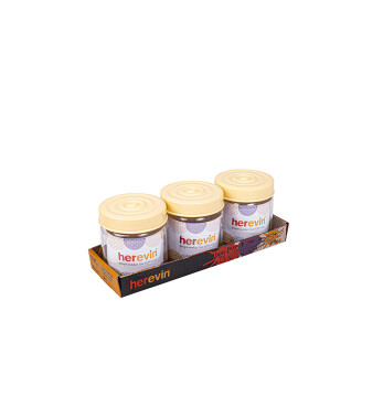 3 x 425 cc Decorated Jar Se