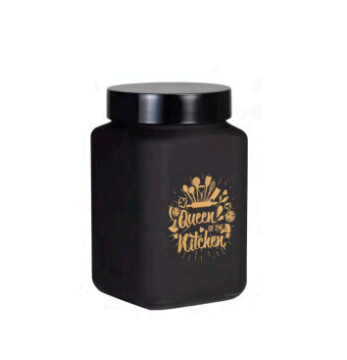 1,5 lt Decorated Square Storage Canister