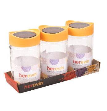 3 x 660 cc Desenli Kavanoz Seti