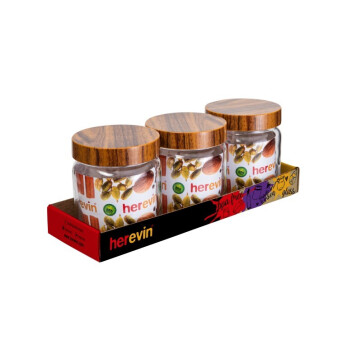 3 x 425 cc Decorated Jar Set