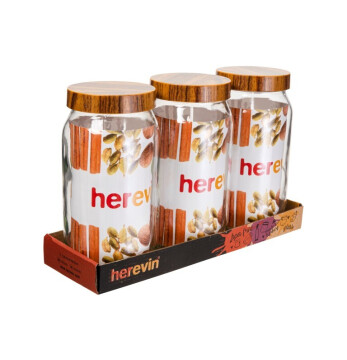 3 x 1000 cc Decorated Jar Set