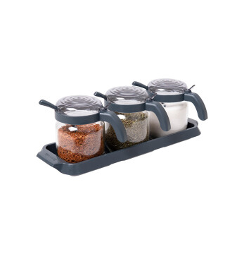 3 x 425 cc Spice Jar with Spoon Set