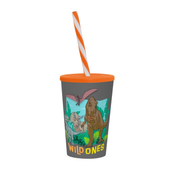 340 cc Licensed PP Tumbler with Straw - Jurassic Park - Wild Ones