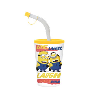 340 cc Licensed Tumbler with Straw - Minions - Laugh Some More