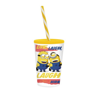 340 cc Licensed Tumbler with Straw - Minions - Laugh Some More