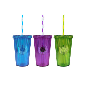 660 cc Desenli Pipetli Bardak - SAN