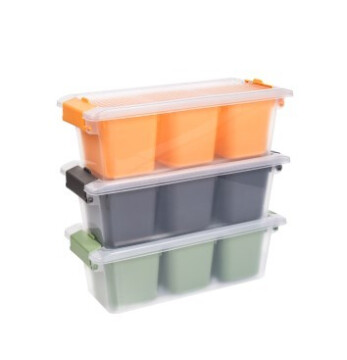 1,96 Lt 3 Bölmeli Düzenleyici Saklama Kabı