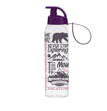 0,75 lt Water Bottle with Hanger-Mountains