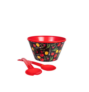4,6 lt Salad Bowl with Servers