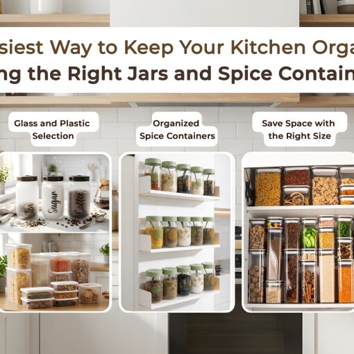 The Easiest Way to Organize Your Kitchen: Using the Right Storage Jars